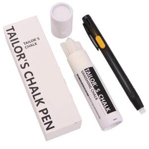 Tailor Vanishing Chalk Pen with Refills Sewing Fabric Marking Tool Brand New